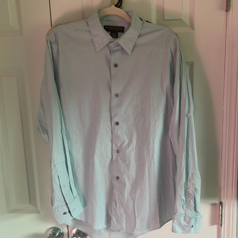 Banana Republic stretch classic button down size large